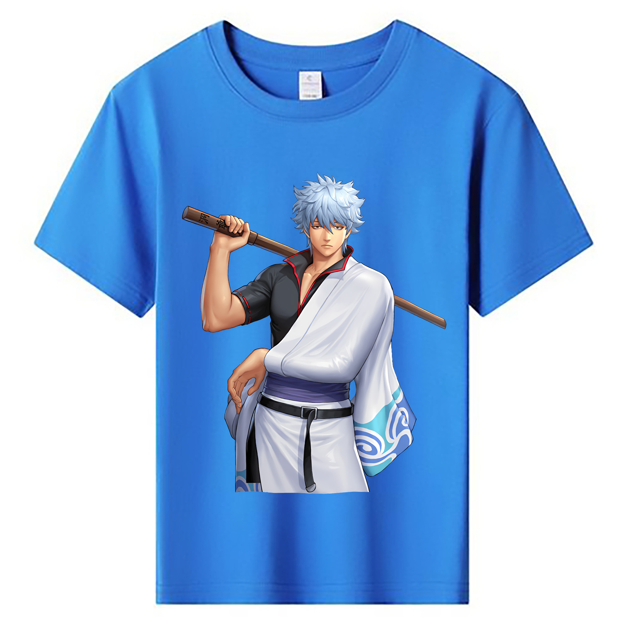 （画像用） ぎんたま 坂田銀時（さかたぎんとき） 神楽 志村新八（しむら しんぱち） GINTAMA Sakata Gintoki Kagura Shimura Shinpachi 綿100％キッズTシャツ（フロントプリント）
